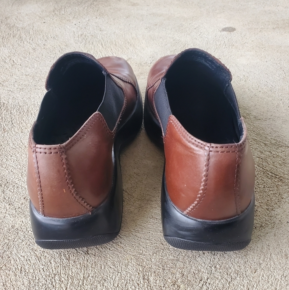 Womens dansko 39 size 9 clogs slip on chunky leather brown comfort nursing work - Picture 9 of 11